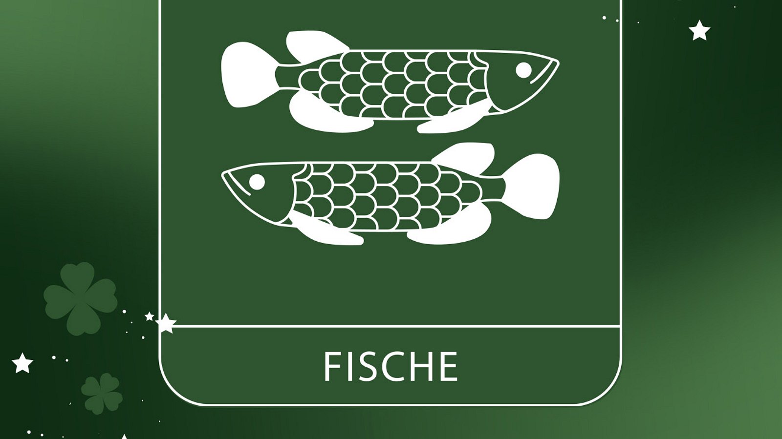 Die Glücksbringer für das Sternzeichen Fische in der Woche vom 22. bis