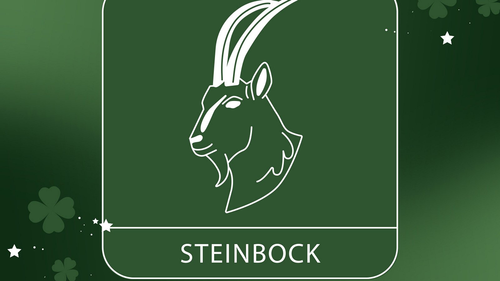 Die Glücksbringer für das Sternzeichen Steinbock in der Woche vom 9