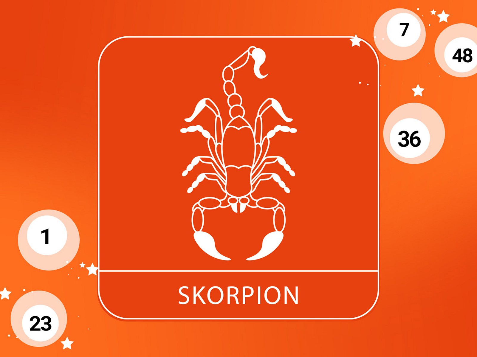 Der LottoTipp für den Skorpion vom 7. bis 13. August 2023 Astrowoche