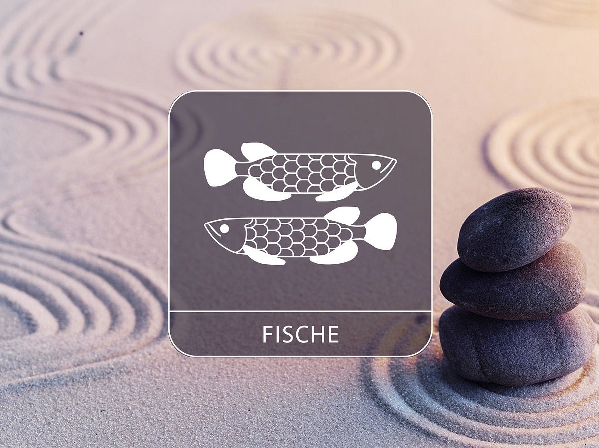 Sternzeichen Fische mit Zen-Steinen