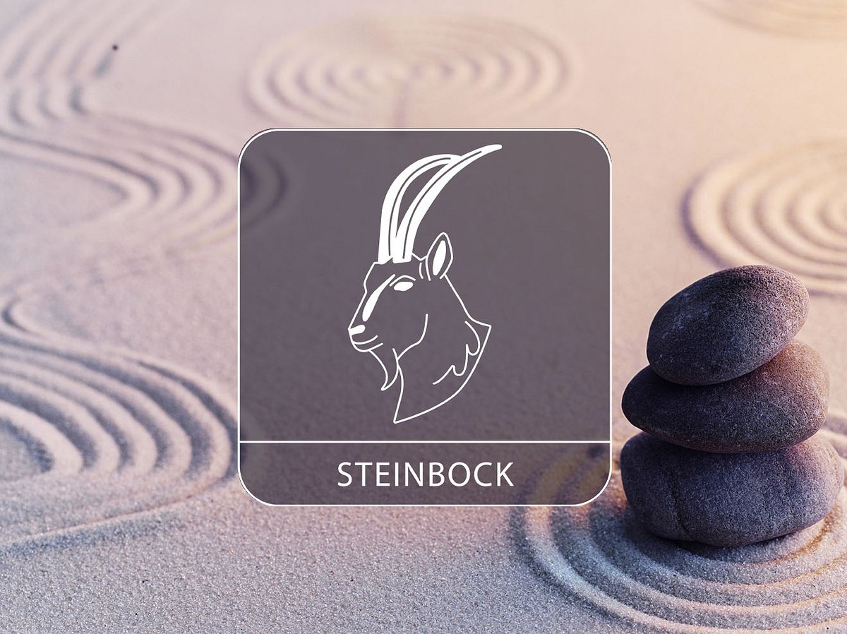 Sternzeichen Steinbock mit Zen-Steinen