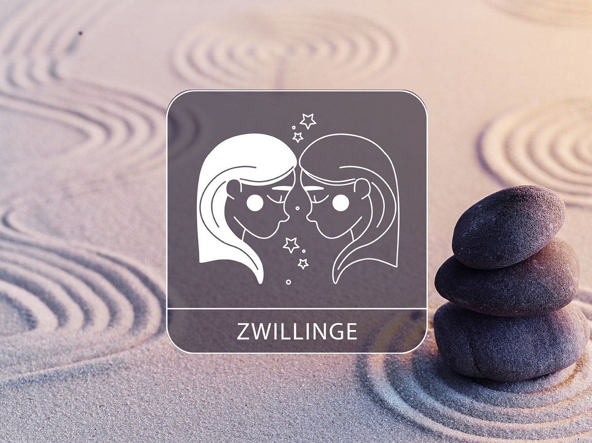 Sternzeichen Zwillinge mit Zen-Steinen