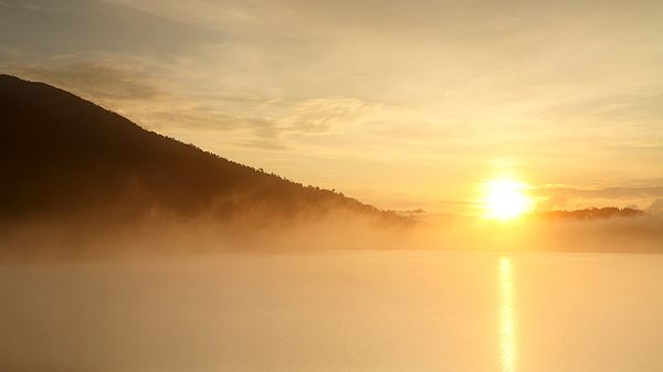 benebelte Landschaft vor Sonnenaufgang - Foto: iStock/ isarescheewin