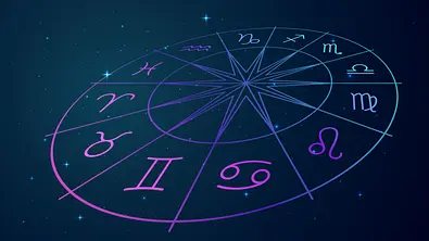Astrologischer Kreis vor einem dunkeln Hintergrund - Foto: lidiia / AdobeStock