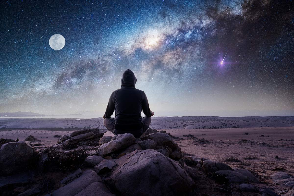 Vollmond-Meditation am Strand