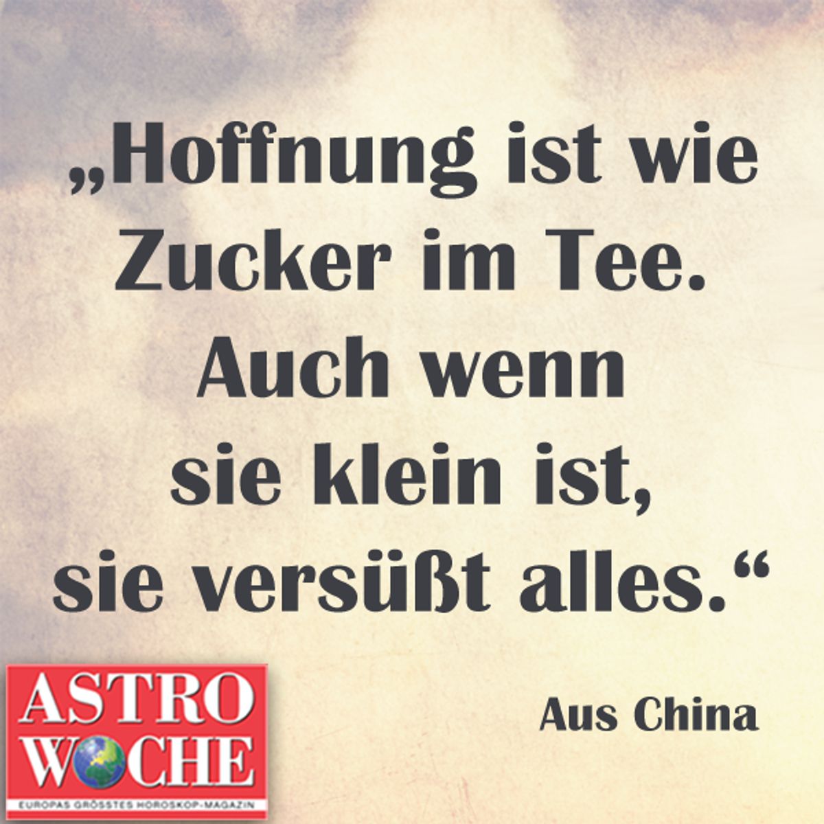 hoffnung zucker tee