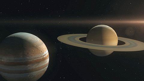 Jupiter Saturn Konjunktion 2020: Das bedeutet die Große Konjunktion - Foto: iStock/themotioncloud