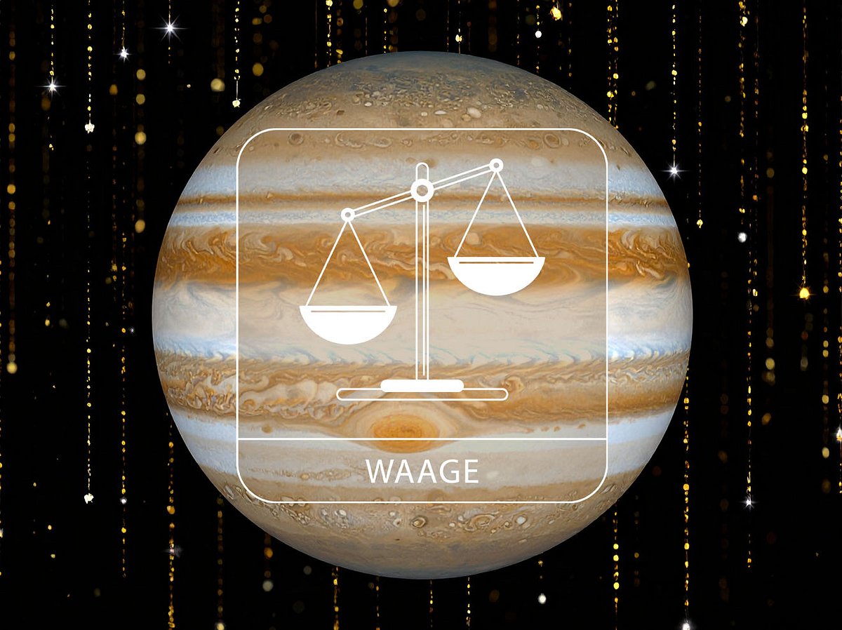 Sternzeichen Waage mit Glücksplanet Jupiter
