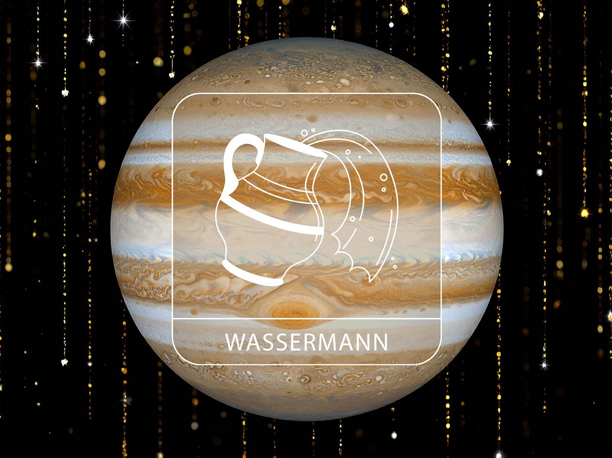 Sternzeichen Wassermann mit Glücksplanet Jupiter