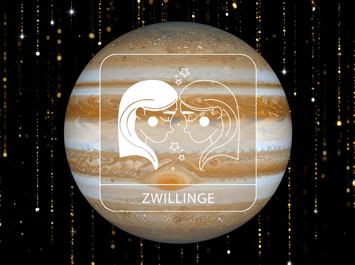 Sternzeichen Zwillinge mit Glücksplanet Jupiter