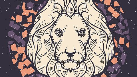 Illustration vom Sternzeichen Löwe auf einem bunten Hintergrund - Foto: natala krechetova/iStock