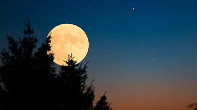 Vollmond am sternklaren Himmel - Foto: m-gucci / iStock
