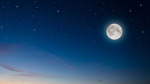 Vollmond über Bergen - Foto: iStock/klagyivik