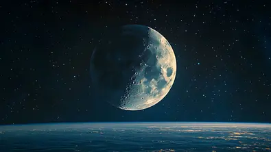 Neumond im All - Foto: L.Z.M./AdobeStock