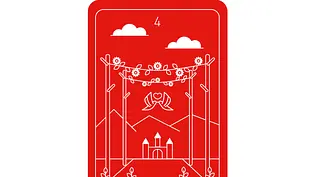 Tarot: Vier Stäbe - Foto: Bauer Xcel Tarot: Vier Stäbe - Foto: Bauer Xcel